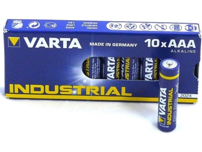 Baterie alcalina industriala R3 (AAA) Varta 10 buc