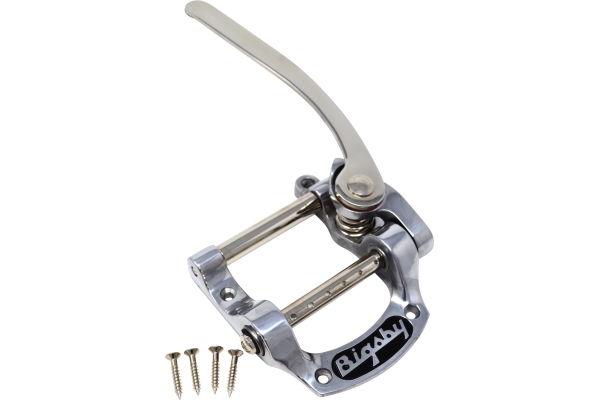 B5 Vibrato Tailpiece String-Thru Polished Aluminum