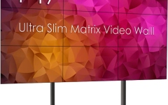 VideooWall 3x3 cu suport  Vogels cu baza mobila, 9 Display-uri SWEDX UMX-49K8-1 si Controller / Matrice MXB29VM