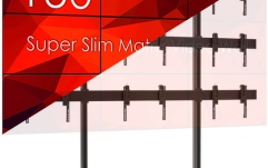 VideooWall 3x3 cu suport  Vogels cu baza mobila, 9 Display-uri SWEDX UMX-49K8-1 si Controller / Matrice MXB29VM