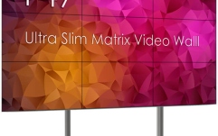 Videowall 3x3 cu suport Vogels FVW3355 cu baza fixa, 9 Display-uri SWEDX UMX-49K8 si Controller / Matrice MXB29VM