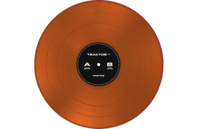 Vinil de control Native Instruments Traktor Control Vinyl Orange Transparent