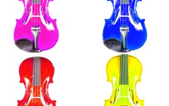 Vioară acustică 1/4 Gliga Viori 1/4 colorate
