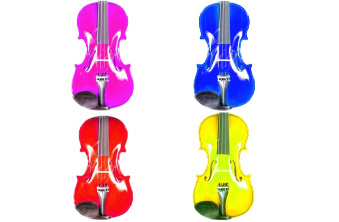 Vioară acustică 1/4 Gliga Viori 1/4 colorate