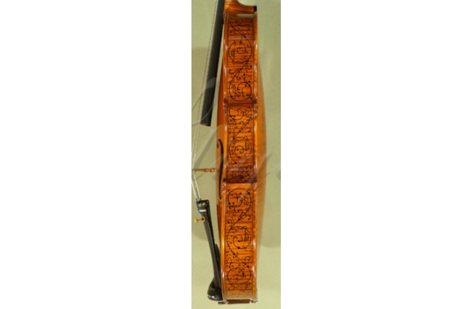 Vioară acustică 4/4 Gliga 4/4 Gliga Special (maestru), spate intreg, intarsie os si abanos - Copie "Hellier" 1679