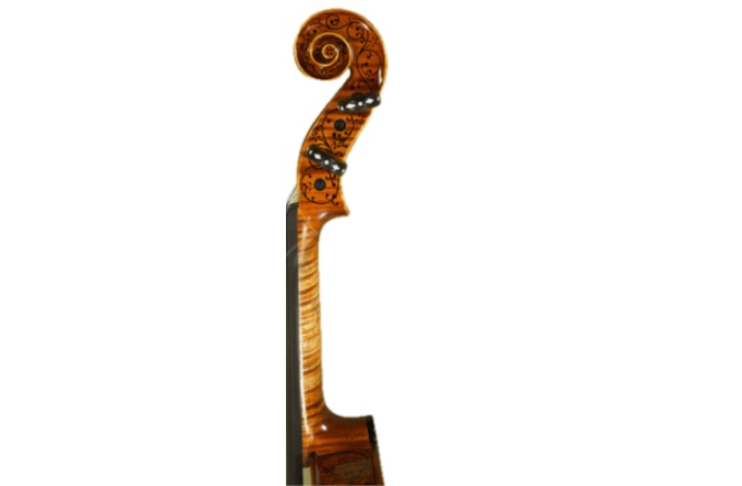 Vioară acustică 4/4 Gliga 4/4 Gliga Special (maestru), spate intreg, intarsie os si abanos - Copie "Hellier" 1679