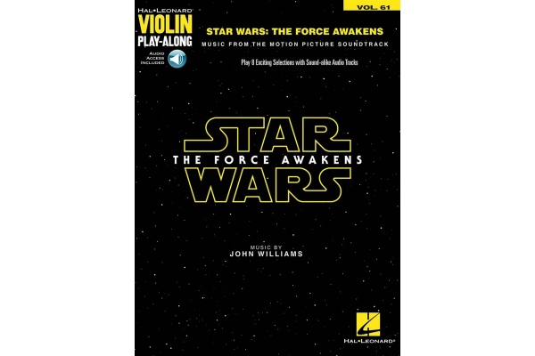 Violin Play-Along Volume 61: Star Wars - The Force Awakens (Book/Online Audio) 