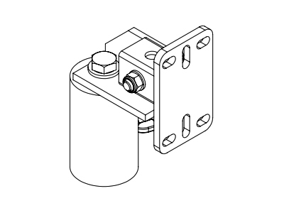 T51 Pole Bracket Kit Black
