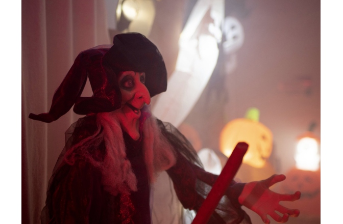 Vrăjitoare animată Europalms Halloween witch, animated
