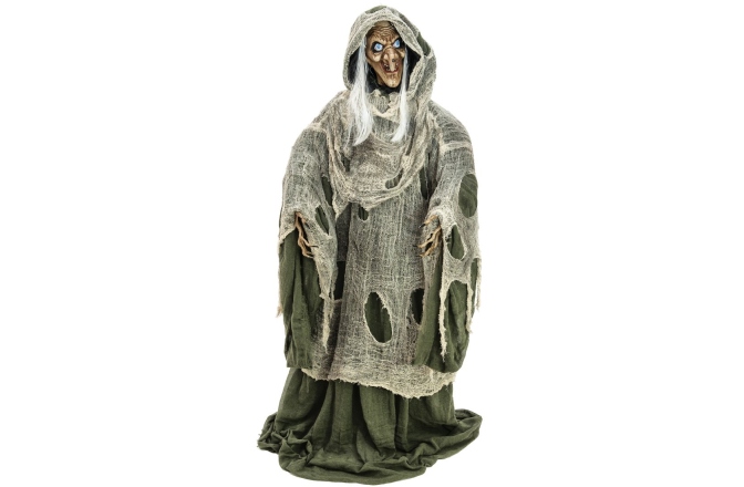 Vrăjitoare  Europalms Halloween Witch, green, 145x70x66cm