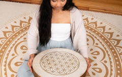 Wave Drum Meinl Flower of Life Wave Drum - 16" / 2x Goat Head