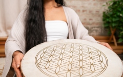 Wave Drum Meinl Flower of Life Wave Drum - 16" / 2x Goat Head