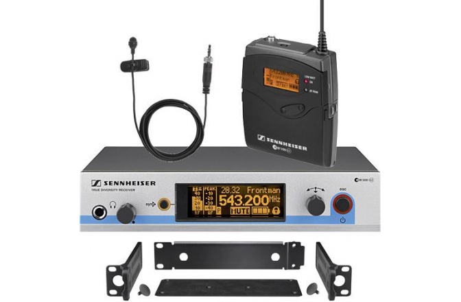 Sistem wireless cu transmitator de buzunar si microfon lavaliera Sennheiser EW 512 G3