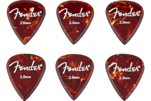 Fender Aero Acrylic Picks 6pcs 2.0mm