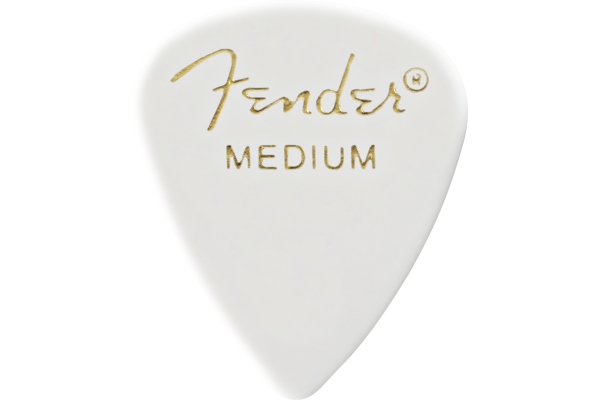 Fender Classic Celluloid White 351 Shape Medium 12 Count