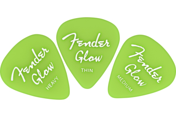 Fender Glow In The Dark 351 Picks 12-Pack