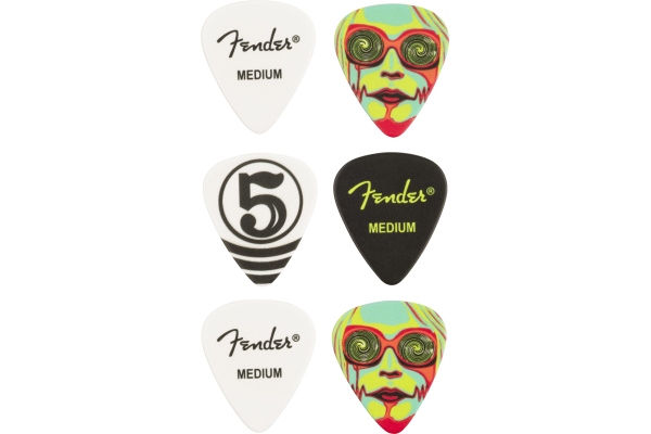 Fender John 5 351 Celluloid Picks (6 pack)