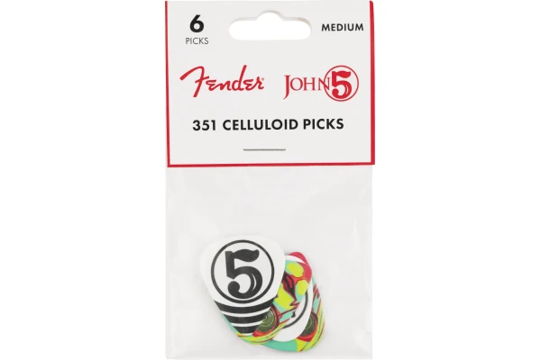 Fender John 5 351 Celluloid Picks (6 pack) — 2