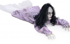 Zombi care se târăște, figurină. Europalms Halloween figure Crawling Girl, 150cm