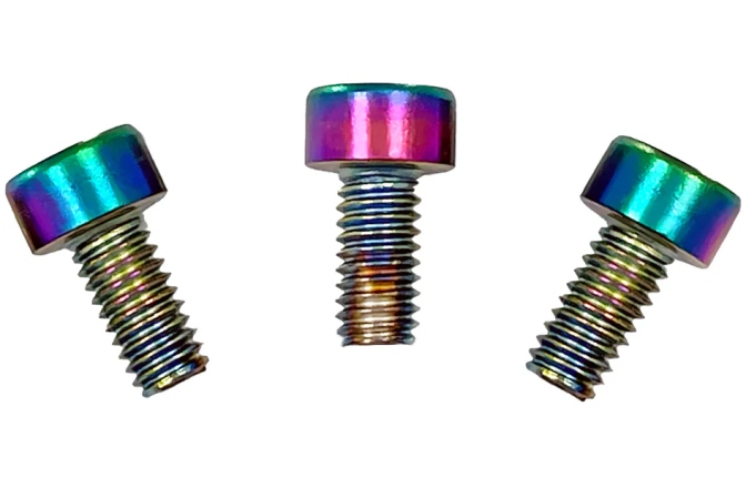 Şuruburi montare Floyd Rose Floyd Rose  FRNCSBCP - Color Stainless Steel Nut Clamping Screws (3 pcs), Burnt Chrome