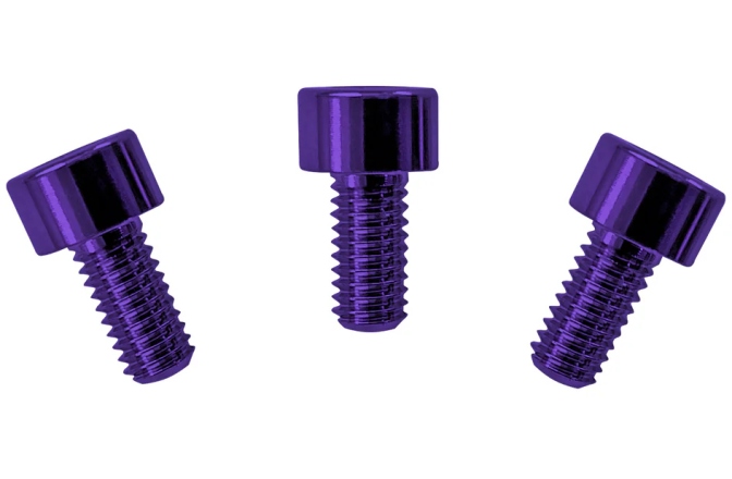 Şuruburi montare Floyd Rose Floyd Rose  FRNCSPLP - Color Stainless Steel Nut Clamping Screws (3 pcs), Purple