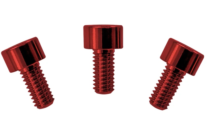 Şuruburi montare Floyd Rose Floyd Rose  FRNCSRDP - Color Stainless Steel Nut Clamping Screws (3 pcs), Red