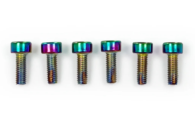 Şuruburi montare Floyd Rose Floyd Rose  FROSMSBCP - Color Stainless Steel Saddle Mounting Screws (6 pcs), Burnt Chrome