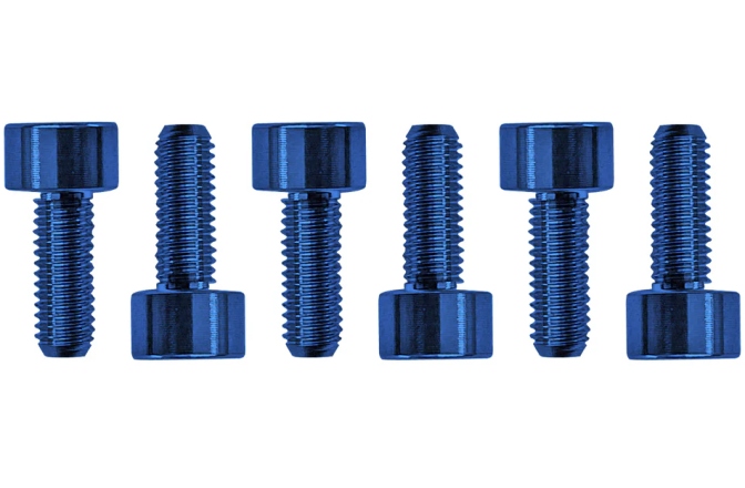 Şuruburi montare Floyd Rose Floyd Rose  FROSMSBLP - Color Stainless Steel Saddle Mounting Screws (6 pcs), Blue