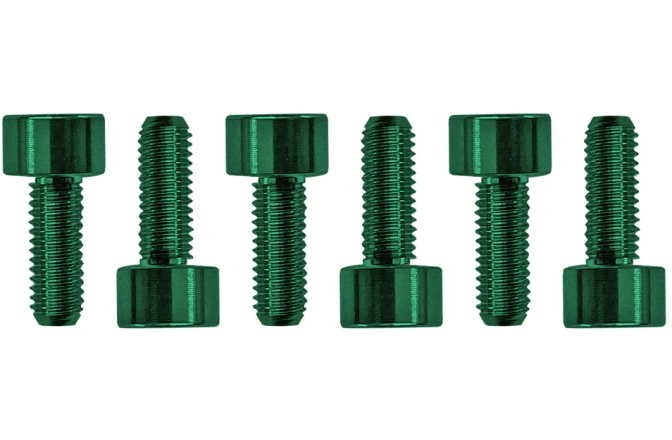 Şuruburi montare Floyd Rose Floyd Rose FROSMSGNP - Color Stainless Steel Saddle Mounting Screws (6 pcs), Green