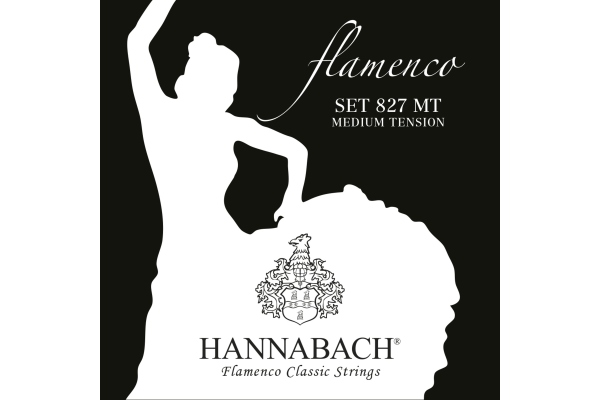 Hannabach Corzi chitara clasica Serie 827 Medium Tension Flamenco