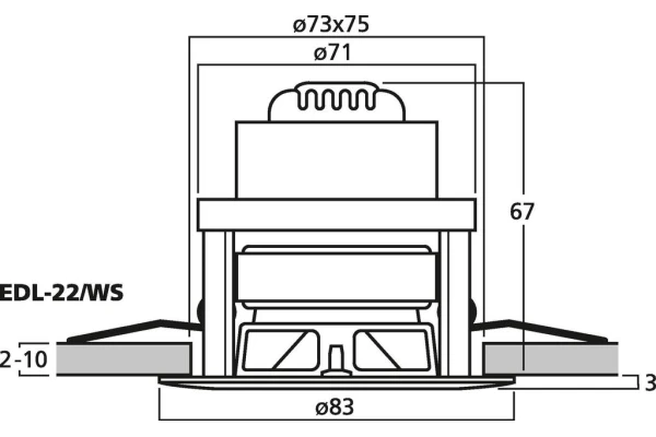 Monacor EDL-22/WS — 2