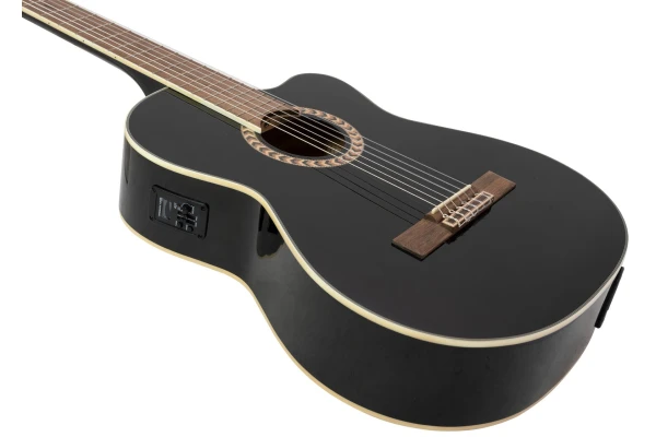 Dimavery CN-600E Classical guitar, black — 3