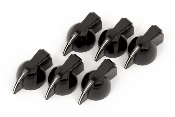 Fender Pure Vintage Black "Chicken Head" Amplifier Knobs