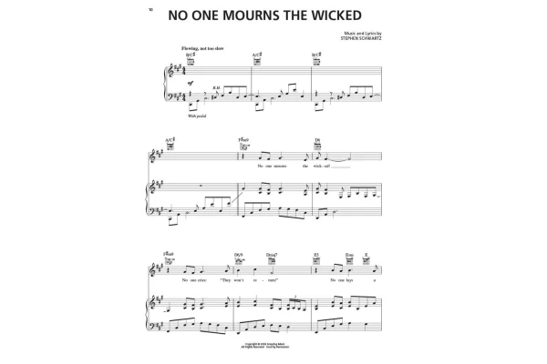  Wicked Piano/Vocal Selection — 3